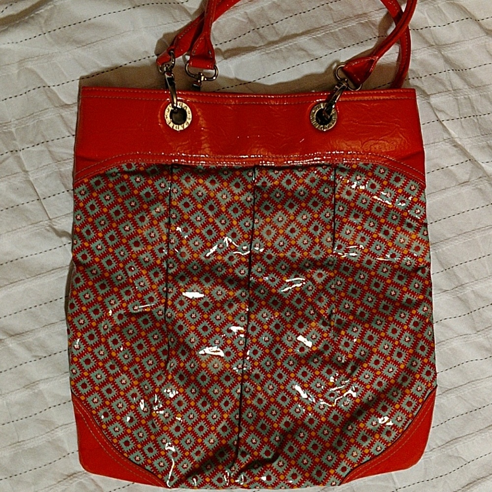 Vera Bradley "Paprika Frill"  So over it  tote bag